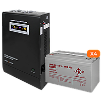 Комплект резервного питания LP (LogicPower) ИБП + гелевая батарея (UPS W3000 + АКБ GL 5600W) + бесперебойник