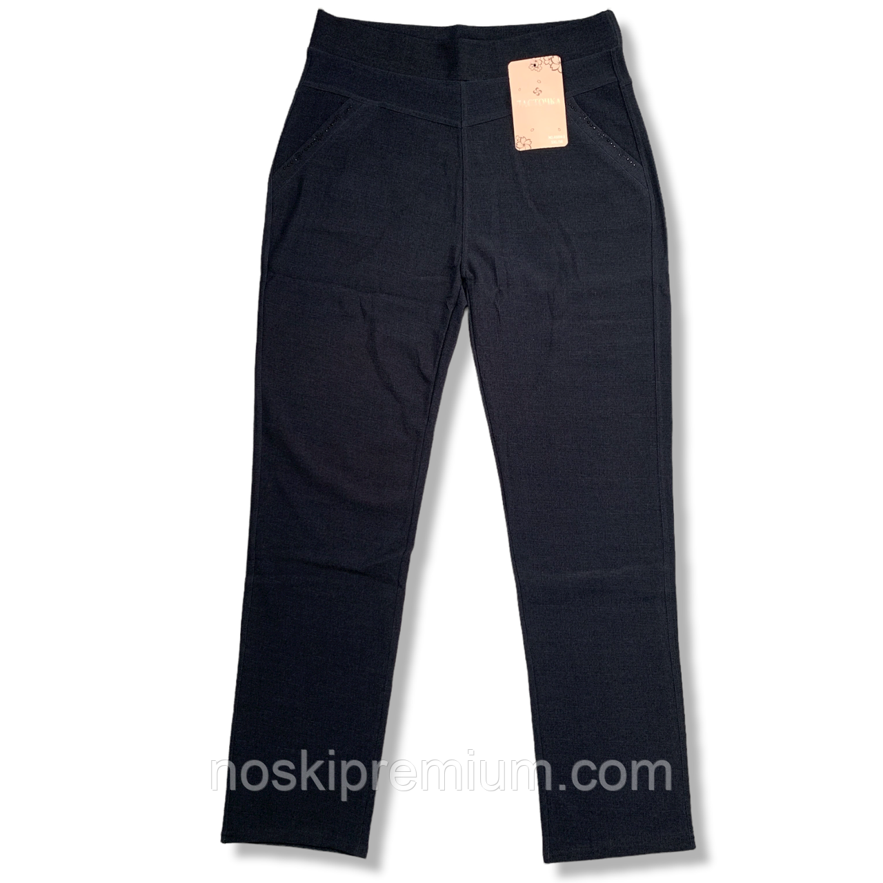 Штани жіночі з бамбука Ластівка з кишенями, розмір 5XL, 6XL, 7XL, сірі, 5004-3