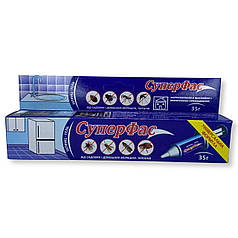 Інсектицид від тарганів та мурах Супер Фас шприц-гель Agromaxi (Агромаксі), 35 г