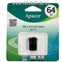 Флешка  64Gb  Apacer AH116 black