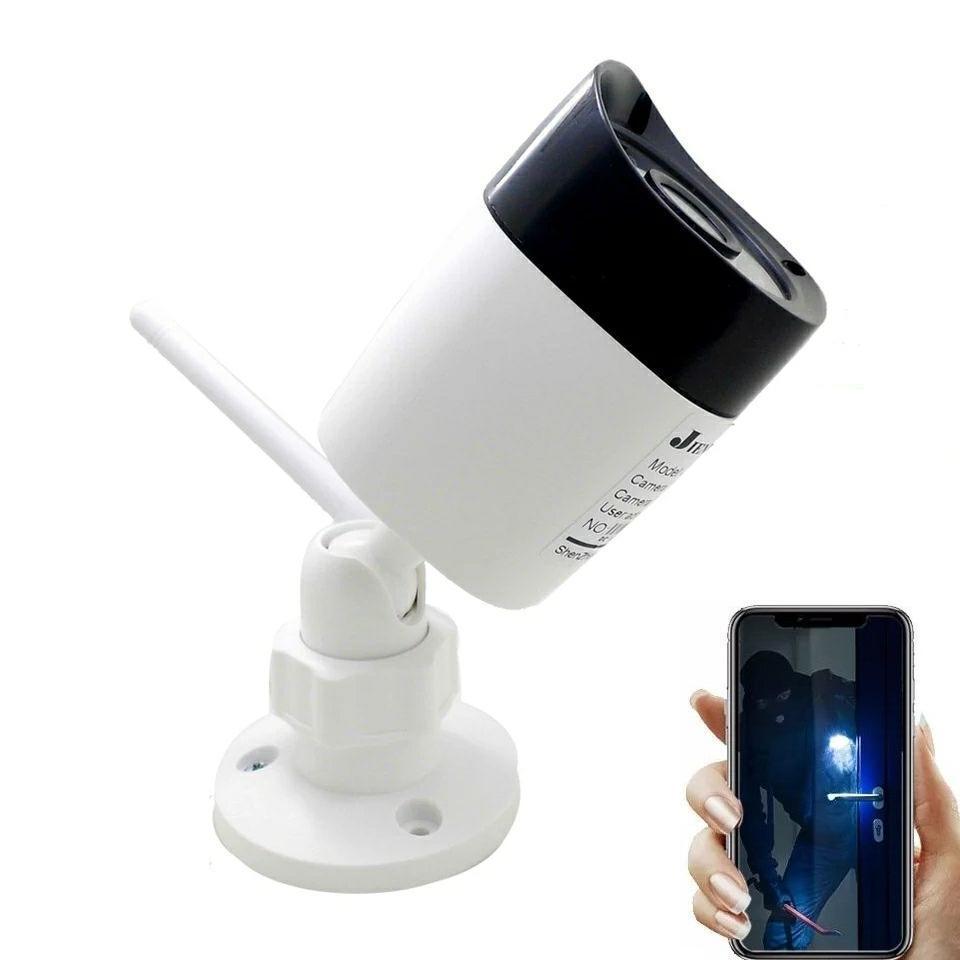 Зовнішня/внутрішня Wi-Fi IP-камера Jienuo JN-515SW-A-WIFI 720P , 1.0 MP, Onvif, IR нічне бачення. CamHi Pro, фото 1
