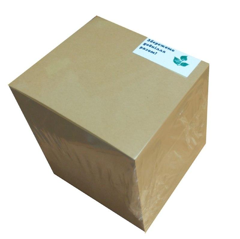 Папір для нотаток кубарик  коричневий  9х9х9 см