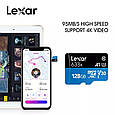 Професійна оригінальна карта пам'яті LEXAR micro SD 32 Gb class 10 633x., фото 5