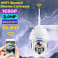 Камера вологозахищена Techage PTZ09 1080P PT IP ONVIF.YCC365 Plus, фото 3