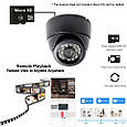 Купольна Wi-Fi IP камера Jienuo 1080P, Onvif, AP Hotspot.CamHi Pro, фото 9