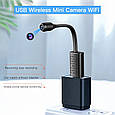 Міні Wifi IP камера U21 з датчиком руху. AP hotspot. V380 Pro, фото 8