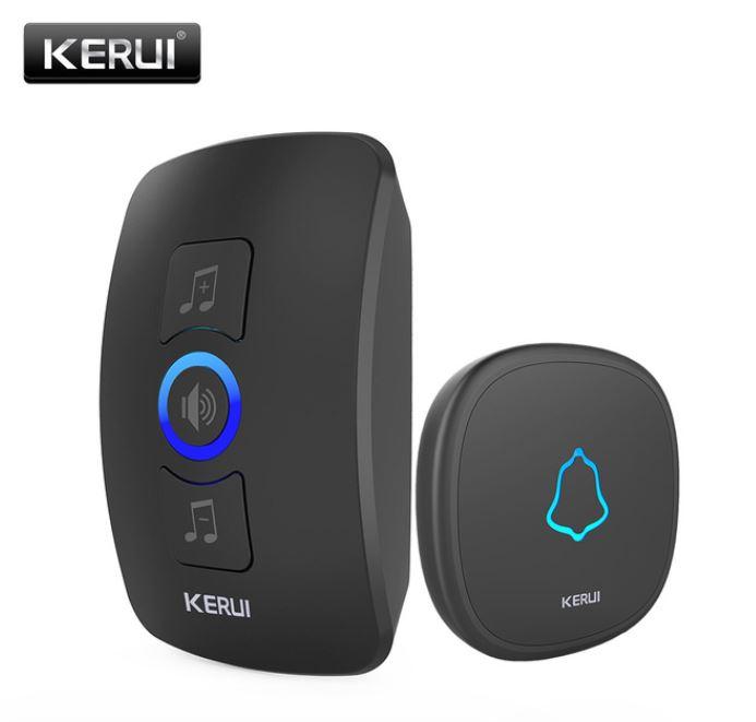 Бездротовий водонепроникний дверний дзвінок KERUI M525. Чорний., фото 1