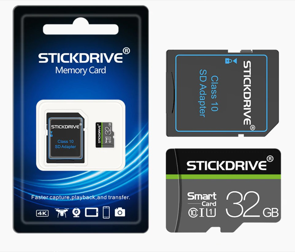 Microdrive micro SD 32 Gb class 4 + адаптер, фото 1