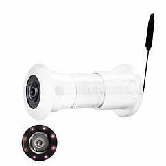 Охоронна міні WiFi IP камера дверне вічко з ІЧ нічним баченням HQcam. V380 Pro