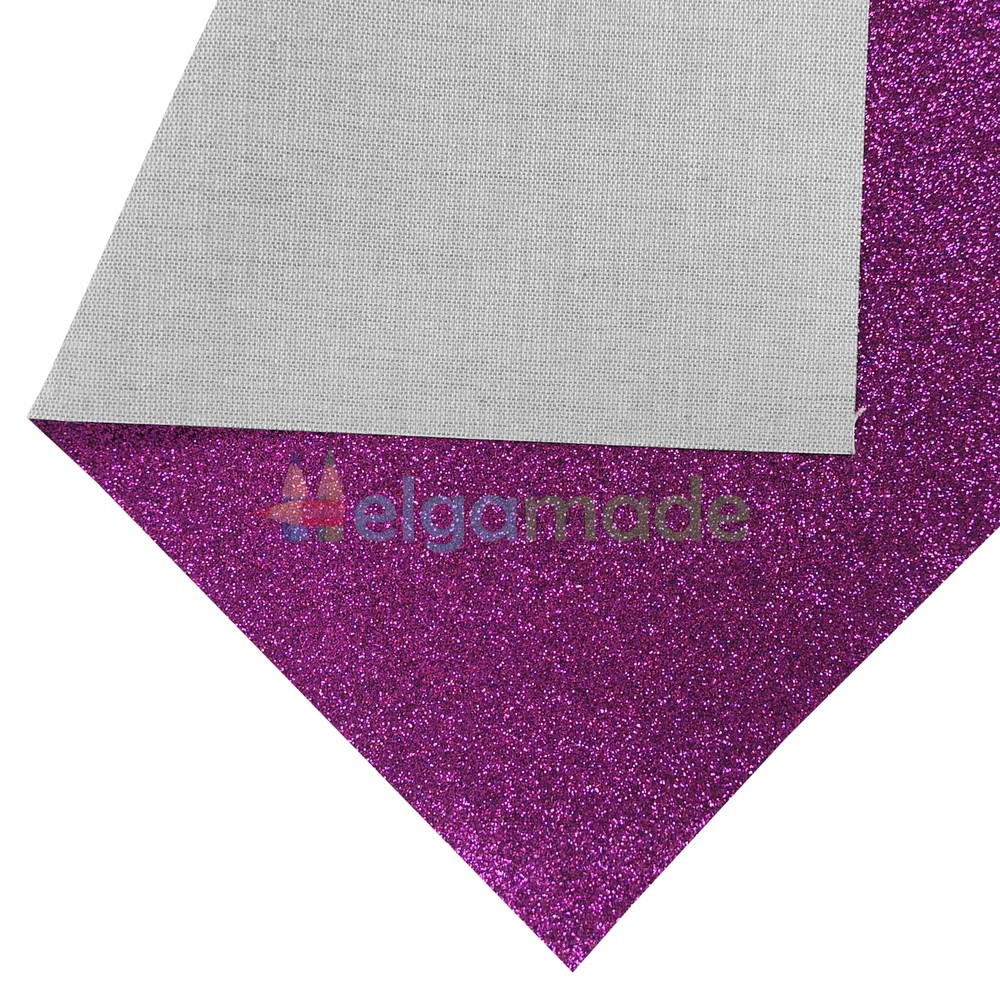 Кожзам з дрібними блискітками МАЛИНОВИЙ, 20х27 см, Китай, фото 1