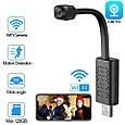 Міні Wifi IP камера U22 з нічним баченням. AP hotspot. V380 Pro, фото 2