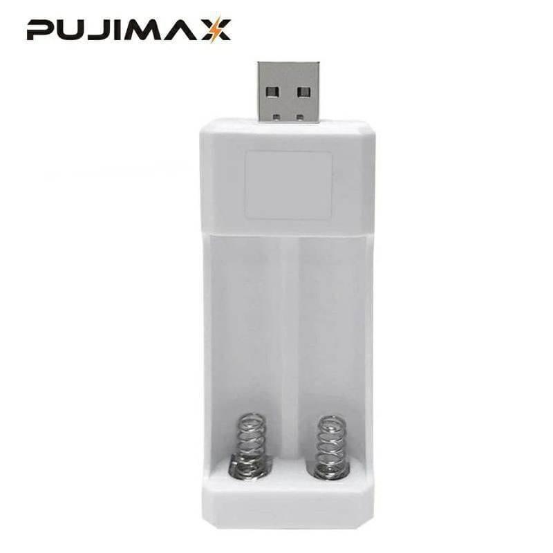 Зарядний пристрій PUJIMAX С2 для 2 акумуляторів AA/AAA, фото 1