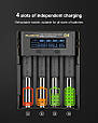 Розумний зарядний пристрій Pujimax D4 AA, AAA, 18650,  та ін. NiMH, фото 4
