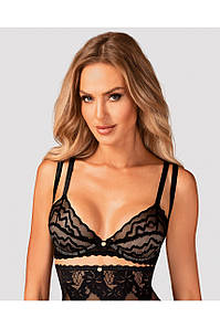 Бюстгальтер чорний Obsessive Arienna M/L