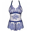Боді еротичне жіноче Obsessive Flowlace body S/M, фото 4
