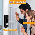 Бездротовий IP Wi Fi відео домофон дзвінок CHAMOUS DB06-1080P-BL-Tuya, фото 5
