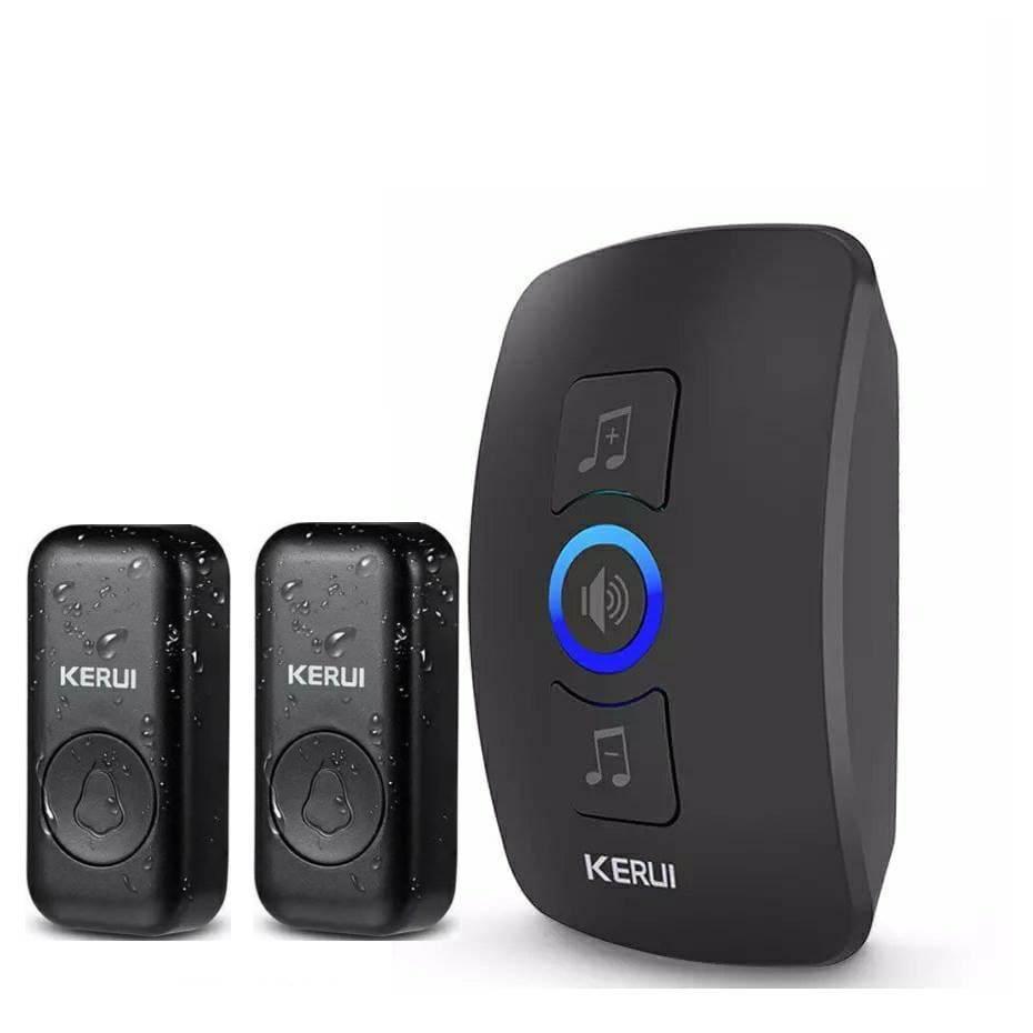 Бездротовий дверний дзвінок IP55 KERUI M527_2 з 2 кнопками виклику. Чорний., фото 1