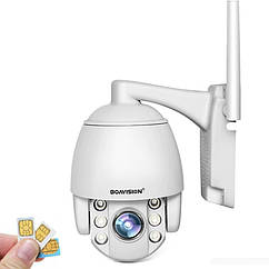 Охоронна поворотна 4G 5 Мп камера спостереження з 5х зум Boavision HX-4G50M24AS. CamHi