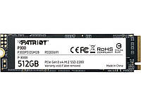 Твердотельный накопитель SSD M.2 PATRIOT P300 512GB NVME 2280 PCIE 3.0X4 3D NAND TLC P300P512GM28