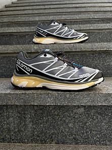 Кросівки чоловічі сірі Salomon XT-6 Adv Dover Silver Black (12591)