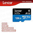 Професійна оригінальна карта пам'яті LEXAR micro SD 128 Gb class 10 633x., фото 4