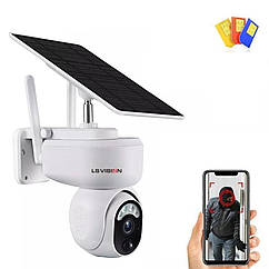 Камера багатоцільова зовнішня поворотна LS Vision LS-4GS10-4M із сонячною панеллю та sim картою. UBox