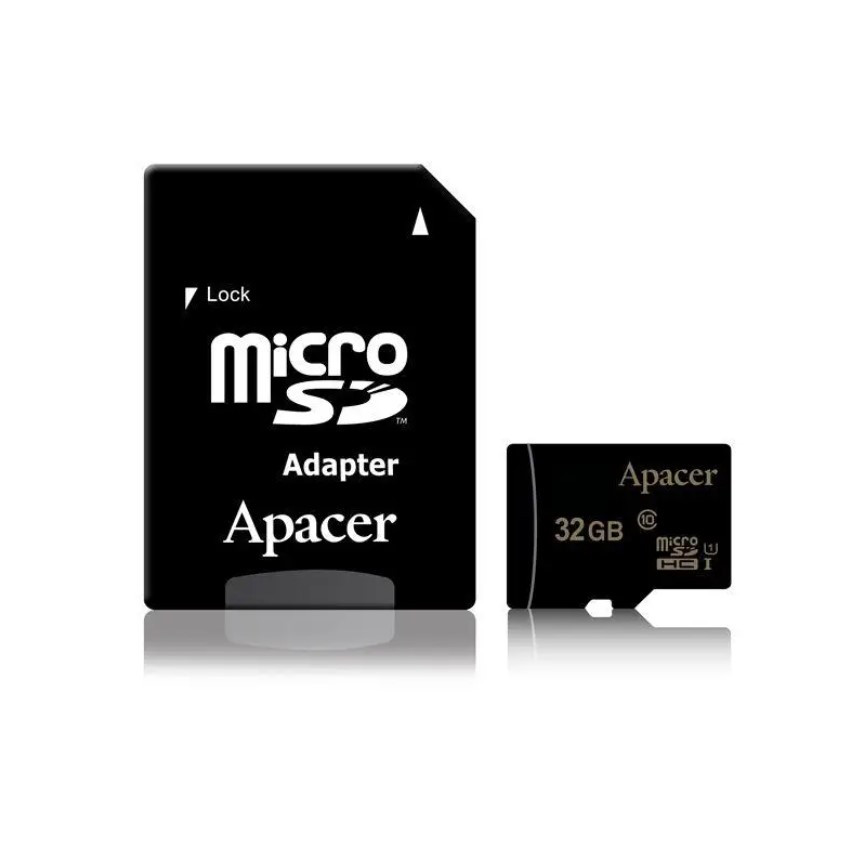 Карта пам'яти Apacer microSDHC 32GB UHS-I U1 Class 10 + SD адаптер, фото 1
