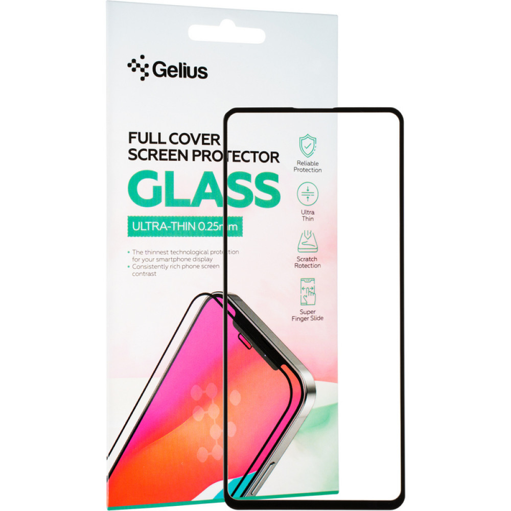 Захисне скло Gelius Full Cover Ultra-Thin 0.25mm для Samsung A51 (A515), Black, фото 1