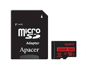 Картка пам'яті Apacer microSDXC 128 GB UHS-I U1 Class 10 + SD адаптер