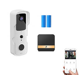Вологий IP56 бездротової Wi Fi відео домофон дзвінок CHAMOUS V30S White. Tuya