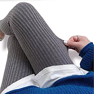 Лосини жіночі одношовні бавовна з віскозою Kenalin, розмір M-L, сірі, 9634, фото 2