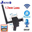 Металева IP Wi-Fi мінікамера Jienuo JN-IP420SW-D-WIFI 2MP 1,7mm Onvif, AP Hotspot. CamHi​​​​​ Pro, фото 3