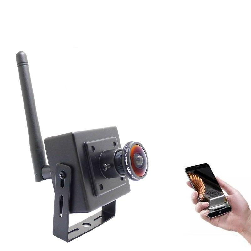 Металева IP Wi-Fi мінікамера Jienuo JN-IP420SW-D-WIFI 2MP 1,7mm Onvif, AP Hotspot. CamHi​​​​​ Pro