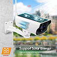 Сонячна WiFi IP камера Larmtek DH70S-1080P-WH-WiFi solar 2Mp з динаміком та мікрофоном. i-cam+, фото 4