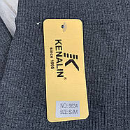 Лосини жіночі одношовні бавовна з віскозою Kenalin, розмір M-L, сірі, 9634, фото 3