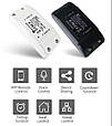 Комутатор перемикач WiFi Switch Black 2200 Вт, 10А з віддаленим керуванням для розумного дому. Tuya, фото 3