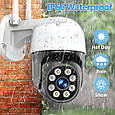 Вулична поворотна IP WiFi FHD камера Wonsdar XM02-8MP. iCSee, фото 5