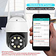 Вулична поворотна IP WiFi FHD камера Wonsdar XM02-8MP. iCSee, фото 8