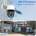 Вулична поворотна IP WiFi FHD камера Wonsdar XM02-8MP. iCSee, фото 9