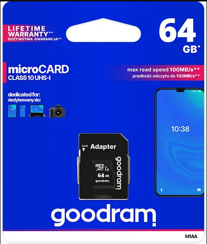 Карта пам'яті Goodram 64GB microSDXC Class 10
