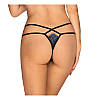 Трусики-стринги жіночі чорні Obsessive Yassmyne thong S/M, фото 2