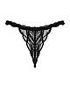 Трусики-стринги жіночі чорні Obsessive Sedila S/M, фото 6