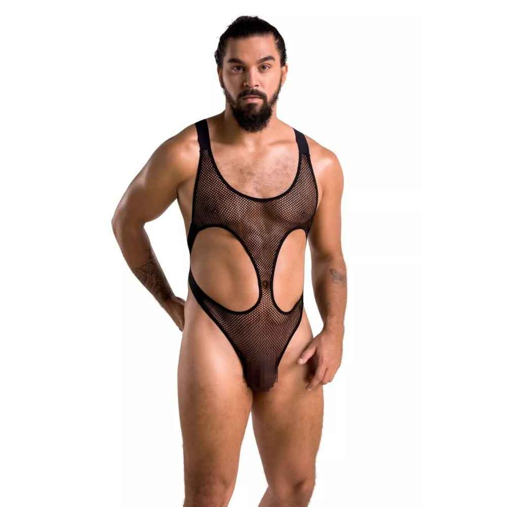 Боді чоловіче еротичне 040 BODY LEON black XXL/XXXL — Passion