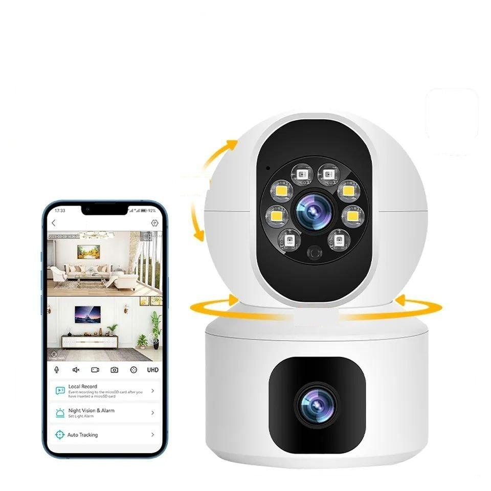 IP камера безпеки Besder R11-4MP з 2 об'єктивами. iCsee.