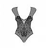 Боді еротичне чорне Obsessive B112 teddy black S/M/L, фото 4