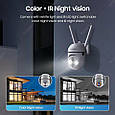 Охоронна бінокулярна поворотна Wi-Fi IP-камера Inqmega ST-291-4M-DL гібридний зум 10x. IPC360 Home, фото 5