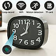 Камера охоронна годинник QZT G1 Wi-Fi 1080P. Tuya Smart, фото 2