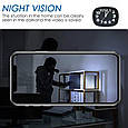 Камера охоронна годинник QZT G1 Wi-Fi 1080P. Tuya Smart, фото 4
