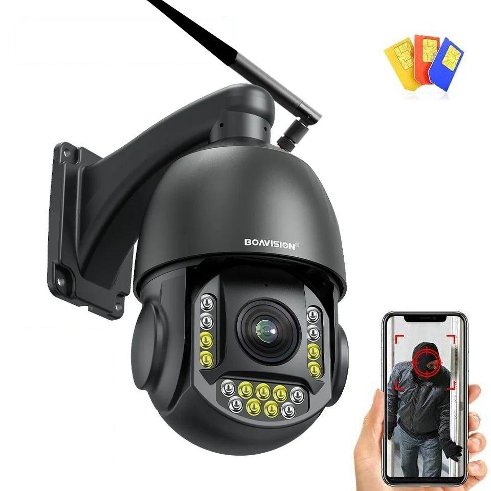 Металева охоронна 30X зум 8 Mp поворотна 4G IP камера спостереження Boavision YG-B4G93AR-800. CamHi Pro, фото 1