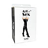 Панчохи вінілові сексуальні Art of Sex — Lora, розмір L, колір червоний, фото 3